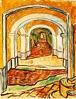Vincent van Gogh corridor asylum painting